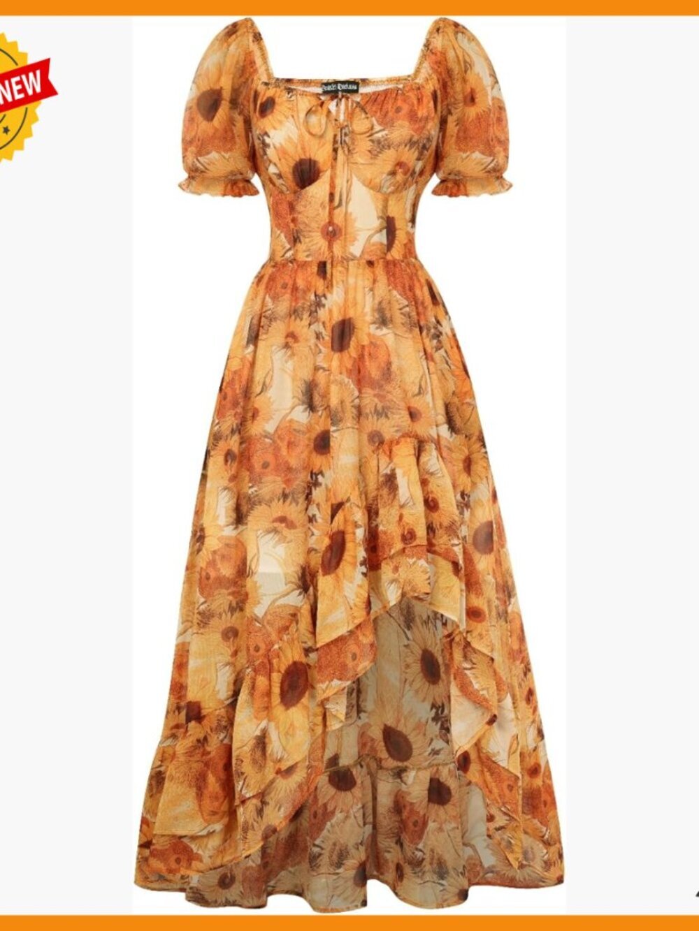 Floral Chiffon Sundress Corset Bodice Wedding Guest Summer Dress